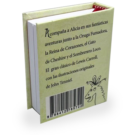 Contraportada Minilibro Alicia en el pa&iacute;s de las maravillas